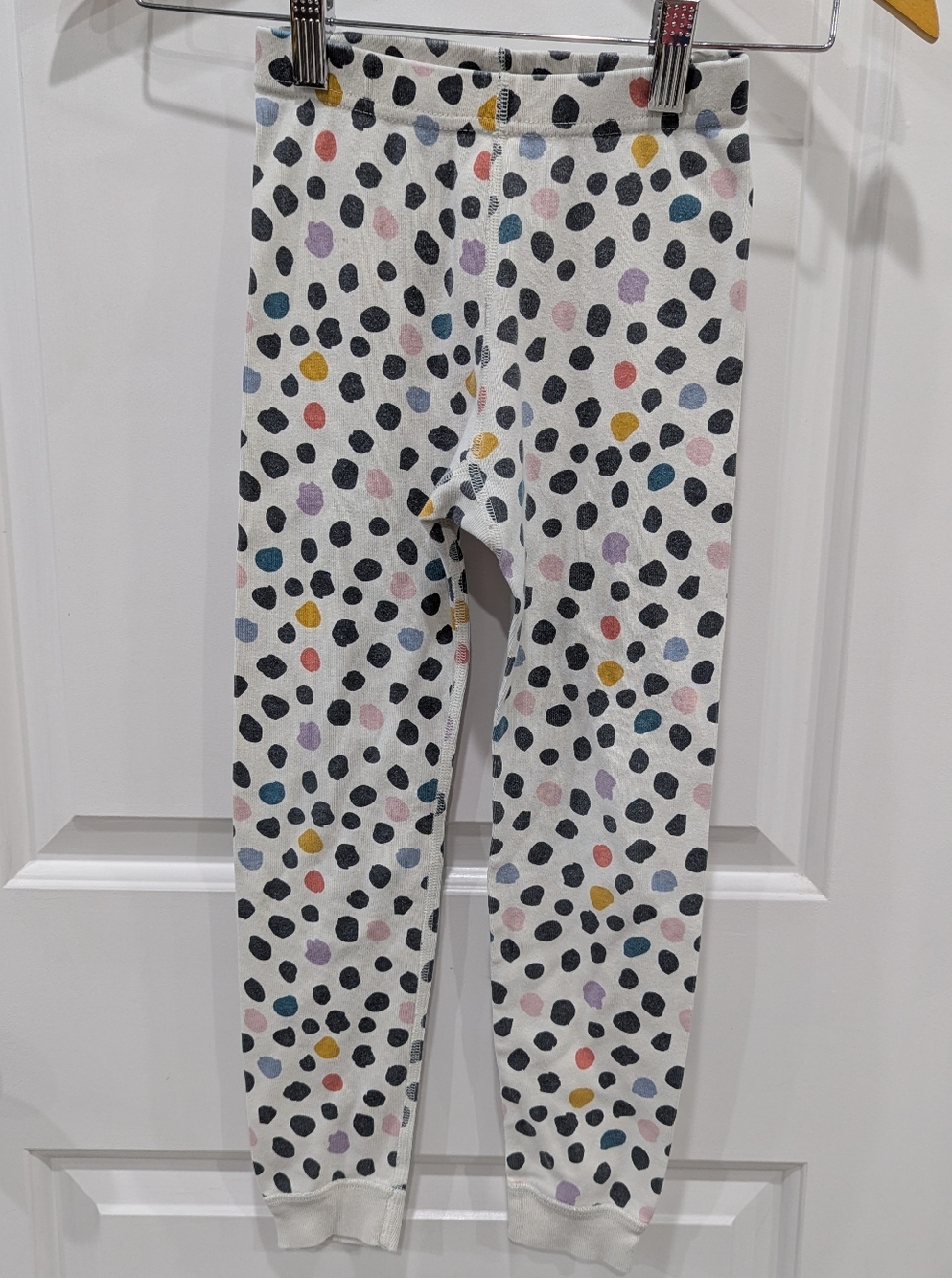 Hanna Andersson Kids Cotton Long Pajamas Spots Dots Girls Size 120 6 7 - Picture 5 of 8
